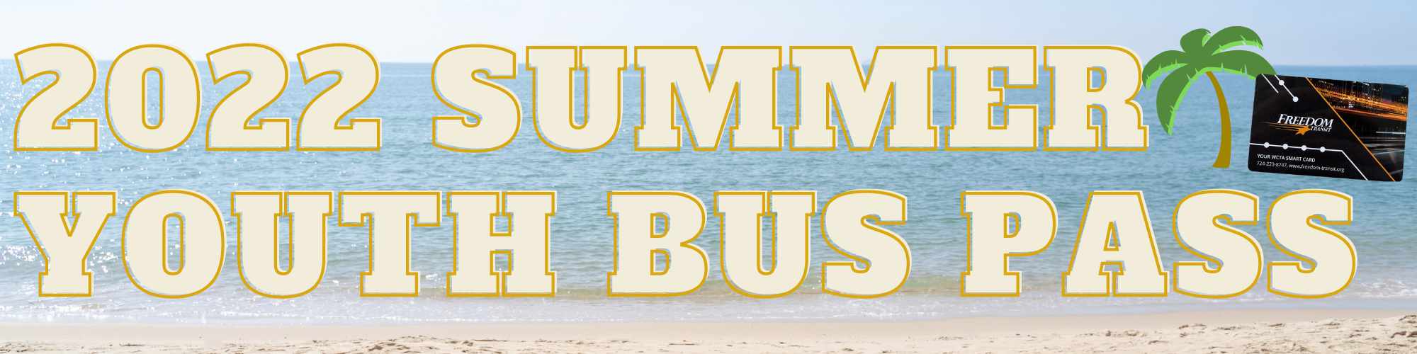 Freedom Transit Summer Youth Bus Passes available for Summer 2022!