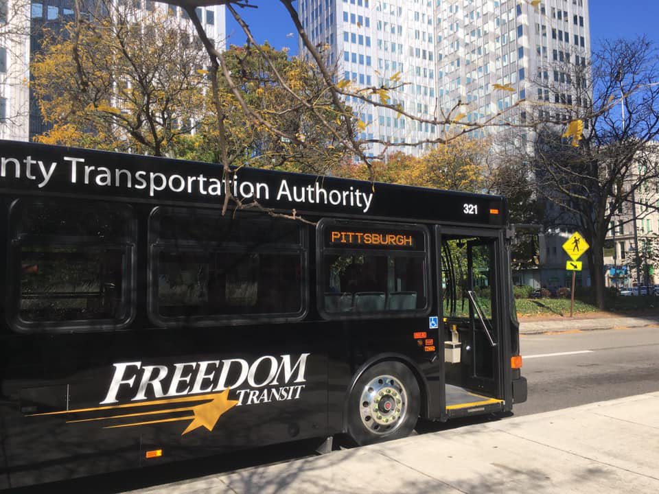 bus service to downtown Pittsburgh